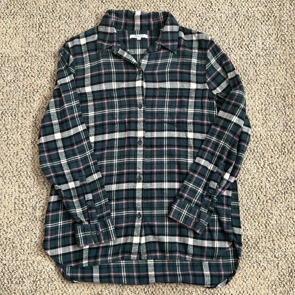 MADEWELL Flannel Shirt Plaid Size M